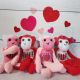 Personalized Valentine for Boy and Girl Plush Monkey Gift for Kids