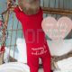 Personalized Valentine's Day ZIP FOOTIE Pajamas Valentines Day Gift