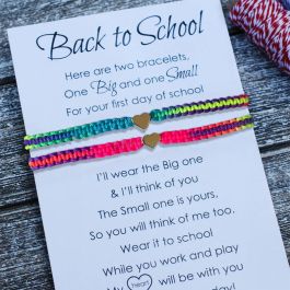 Back to School First Day Anxiety Separation Wish Bracelet ...